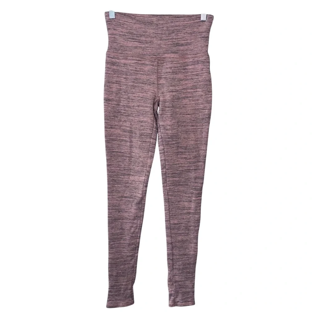 Free‎ People Movement Women Small Pink Heathered High Rise Stirrup Leggings